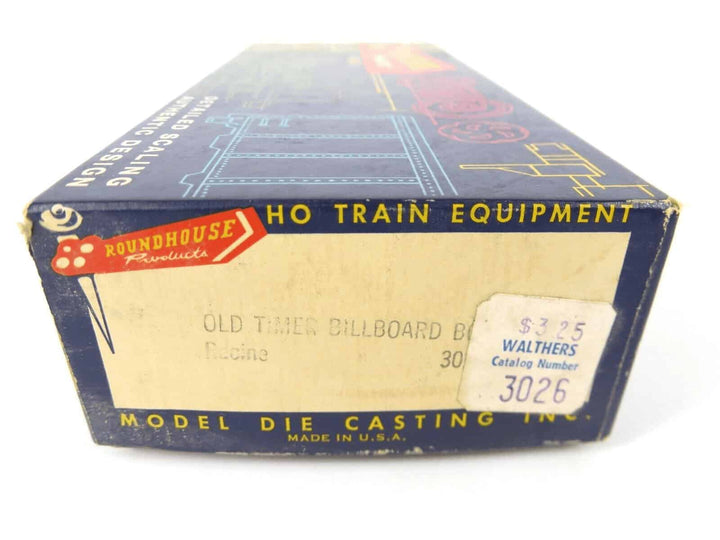 Roundhouse 3026 HO Scale Old Timer Billboard Box Car Racine Wagons Kit NOS image 1