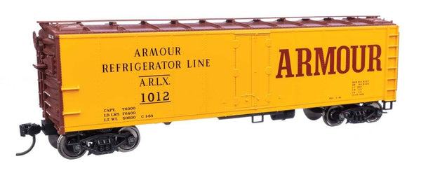 Walthers Mainline 910-41401 HO Scale 40' Steel Reefer Armour Refrigerator ARLX