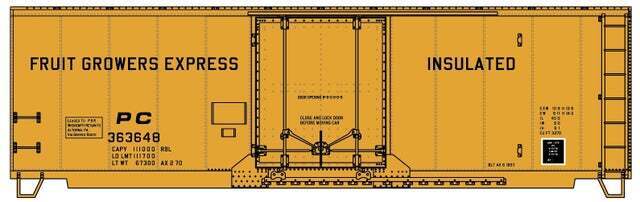 Accurail 3136 HO Scale 40' Insulated Steel Box Car Penn Central/FGEX #363648 image 2