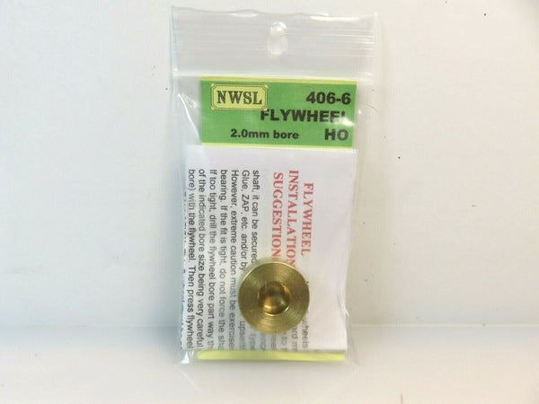 Northwest Short Line #406-6 NWSL Brass 18 MM Flywheel for HO Scale Locomotives