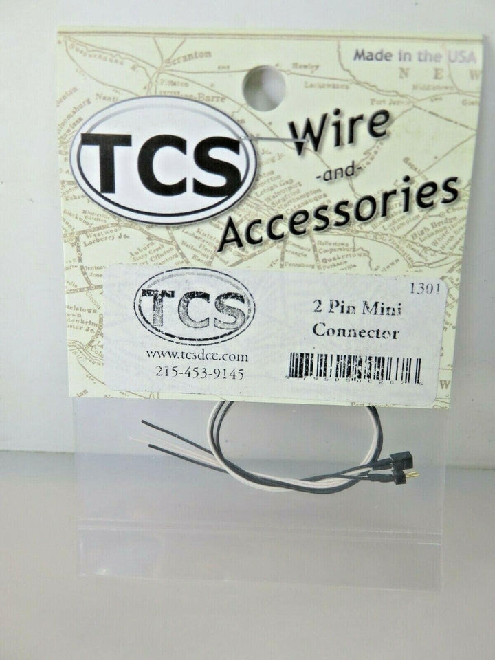 Train Control Systems TCS #1301 2-Pin Mini Connector image 1