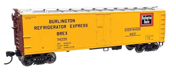 Walthers Mainline 910-41405 HO 40' Steel Reefer Burlington Refrigerator Express
