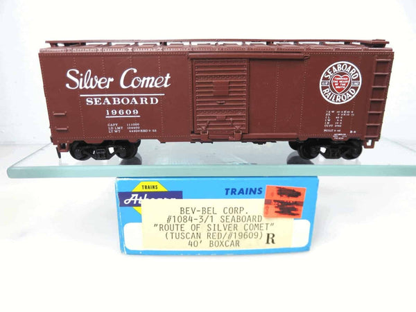 Bev-Bel Athearn HO Scale 40' Boxcar Seaboard Silver Comet image 0