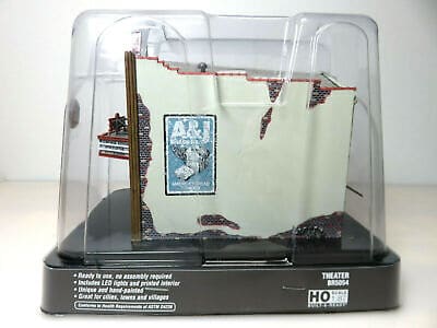 Woodland Scenics BR5054 Built and Ready HO Scale Theater Building Lighted NIB image 4