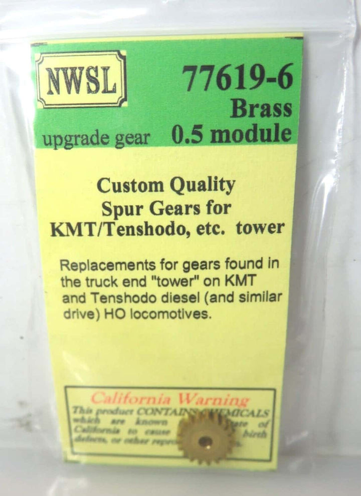 Northwest Short Line NWSL 77619-6 KMT/Tenshodo Brass HO Locomotive Spur Gear image 0