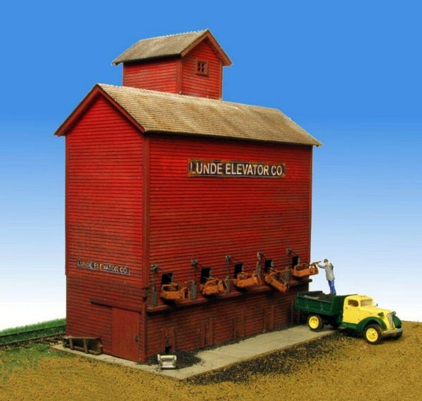 Monroe Models #2215 HO Scale Lunde Coal Elevator Wood Kit NIB