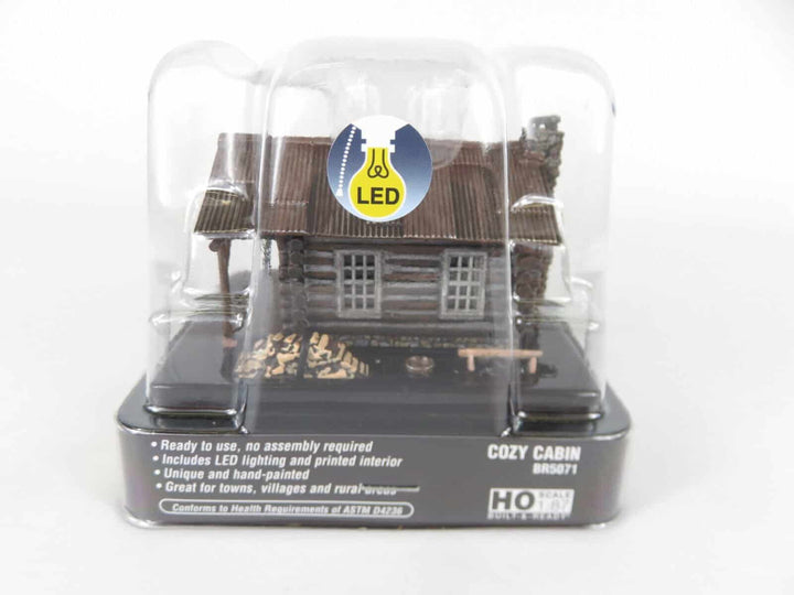 Woodland Scenics BR5071 HO Scale Built-&amp;-Ready Cozy Cabin NIB image 1