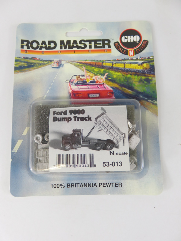 GHQ Road Master 53-013 N Scale Ford 9000 Dump Truck Pewter Kit NIB