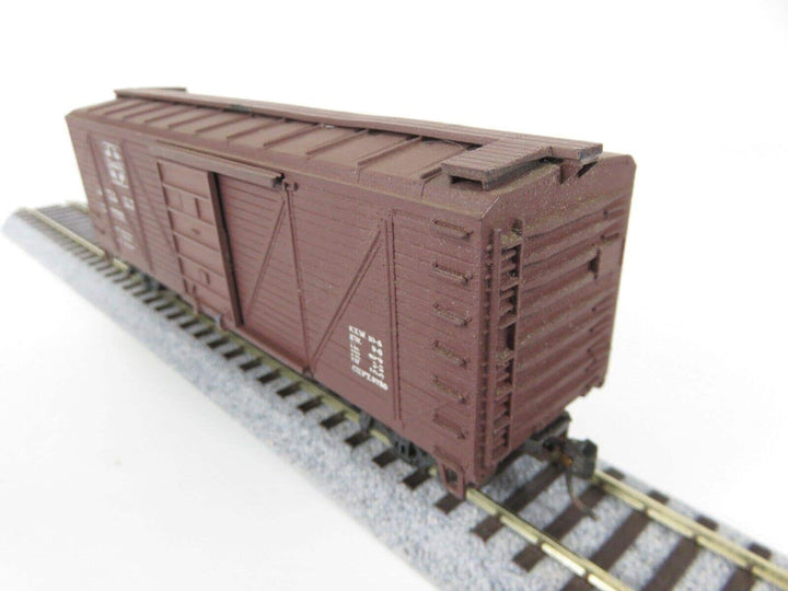 Vintage Roundhouse HO Scale 40' Wood Boxcar ATSF Santa Fe #129700 Kadee's image 4