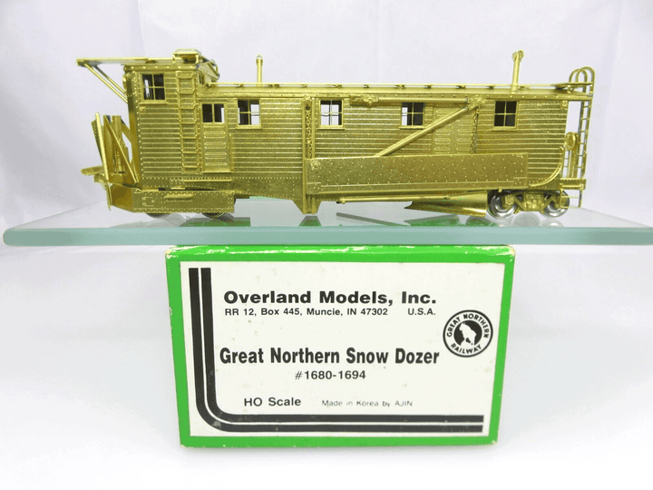 Overland Models Brass HO Scale GN Great Northern Snow Dozer Snowplow #1680-1694 image 1