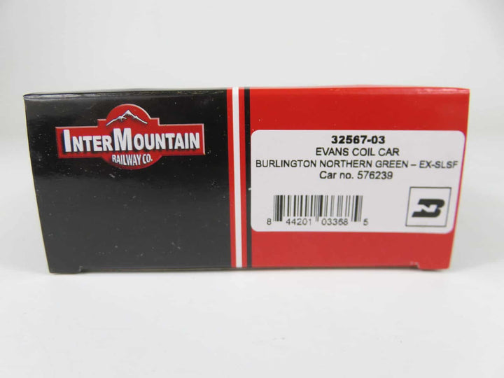 Intermountain 32567-03 HO Scale Evans Coil Car Burlington Northern Ex-SLSF NIB image 2