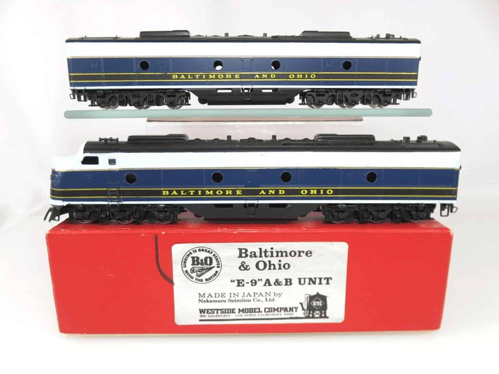 Westside Models Brass HO Scale B&amp;O Baltimore &amp; Ohio EMD E-9 A&amp;B Units Painted image 0