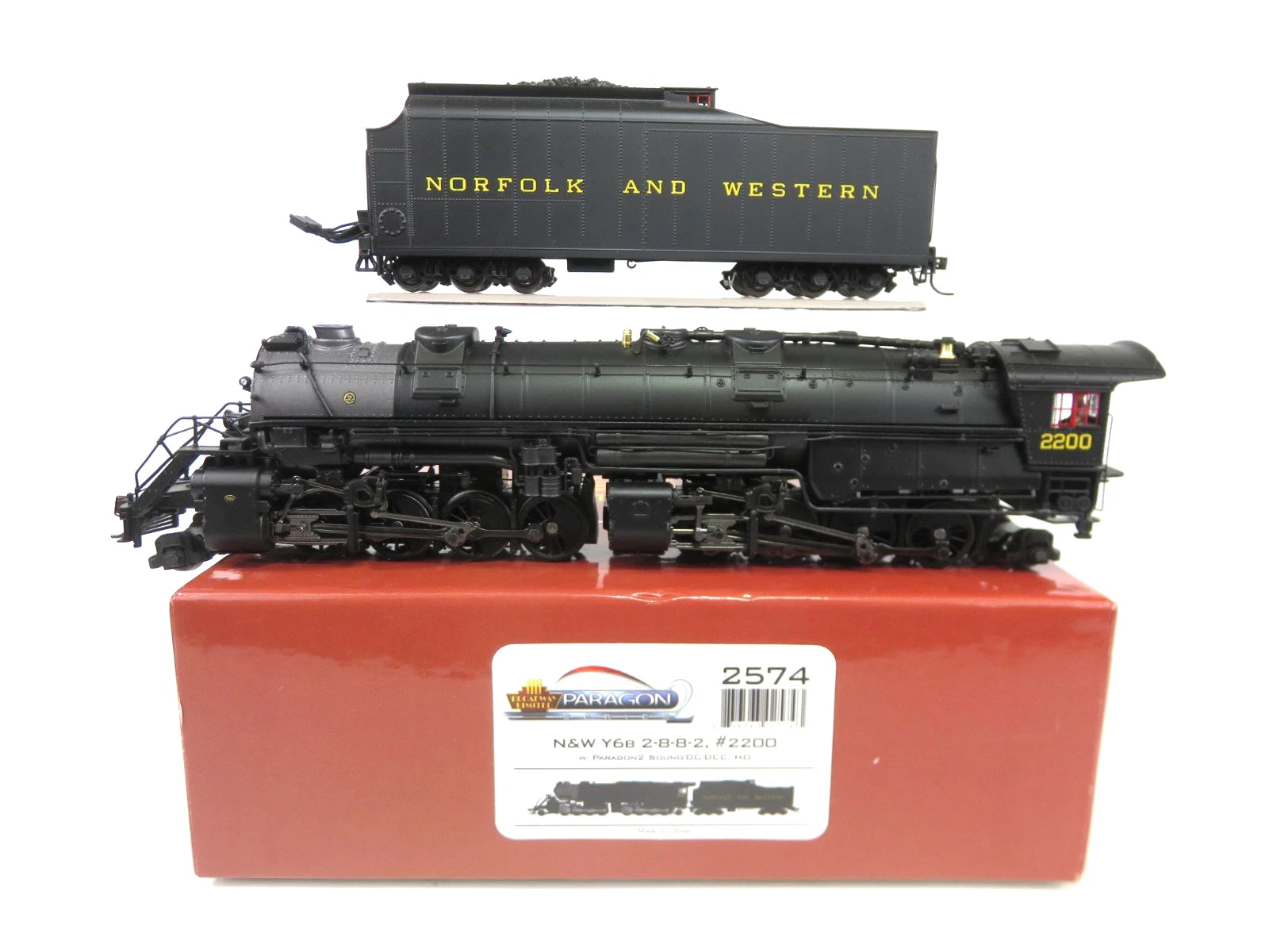 Broadway Limited BLI 2574 HO N&W 2-8-8-2 Y6B Steam Locomotive DCC/Soun ...