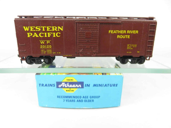 Athearn Blue Box HO Scale WP Western Pacific 40' Boxcar "Feather River Route" image 0