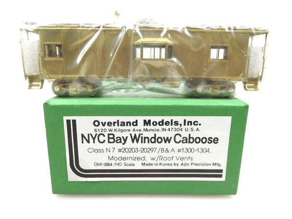 Overland Models Brass OMI-3864 HO Scale New York Central Bay Window Caboose NOS image 0