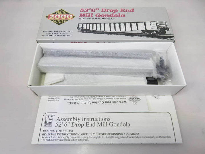 Proto 2000 HO Scale 52'6" Drop End Mill Gondola Car SLSF Frisco Railroad Kit NOS image 1