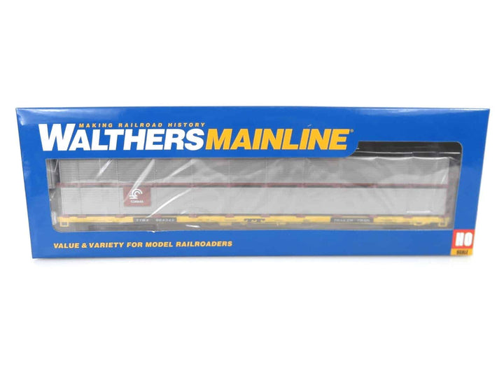 Shielded Auto Racks Prototype Walthers 910-8111 HO Scale 89' Bi-Level Shielded Auto Rack Conrail TTB ...