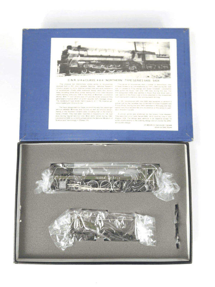 Van Hobbies Brass HO Scale CNR Canadian National 4-8-4 U-4-a Steam Locomotive image 2