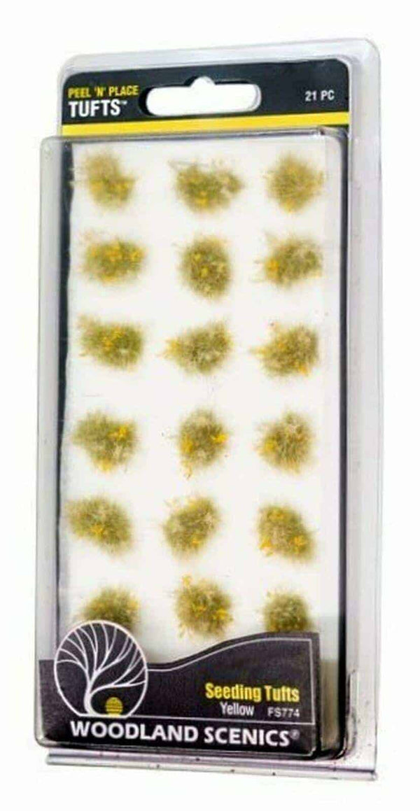 Woodland Scenics FS774 Yellow Seeding Peel 'n' Place Tufts 21pc image 0
