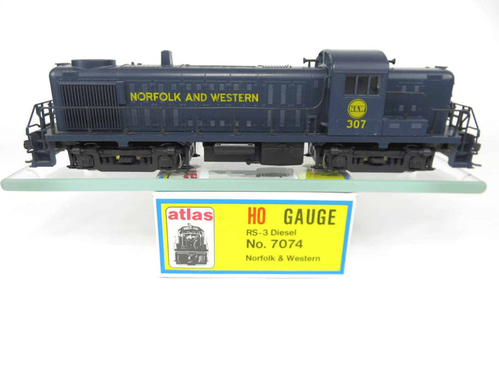 Vintage Atlas Kato 7074 HO Scale NW Norfolk Western Alco RS-3 Diesel Locomotive image 1