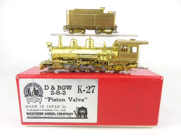 Westside Model Company Brass HO Scale ATSF Santa Fe 4-4-6-2 Steam