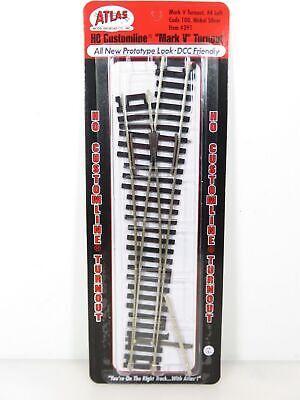 Atlas #391 HO Scale Code 100 Mark V No. 4 LH Left Hand Turnout Customline NIB image 0