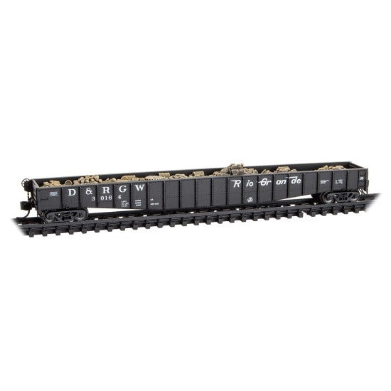 Micro Trains 10700130 N Scale 65' 70-Ton Mill Gondola Denver Rio Grande Western