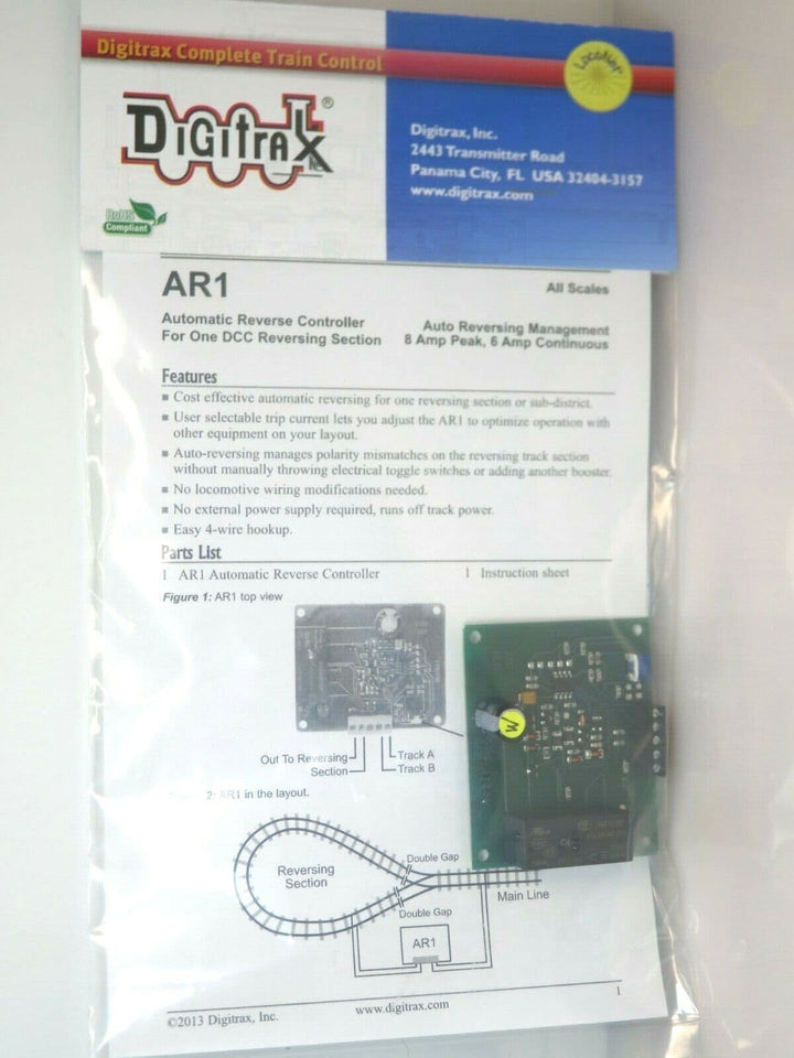 Digitrax AR1 Automatic Reverse Controller NIB image 2