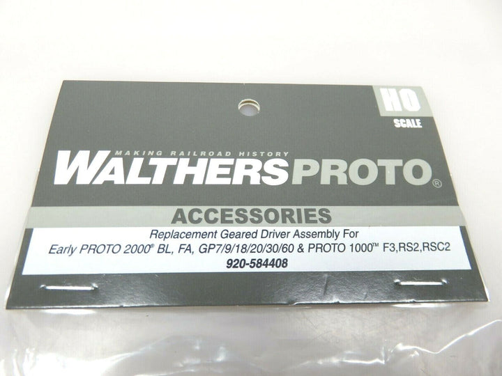 HO Proto Walthers 920-584408 Locomotive Replacement Drive Axles W/Gears 4 Axles image 2