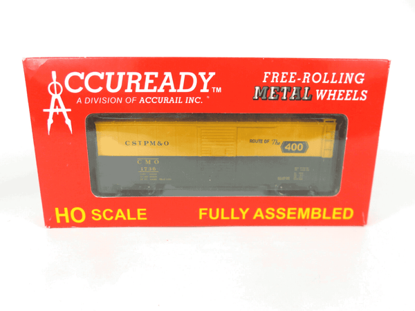 Accurail 80071 HO Scale 40' Steel AAR Boxcar CStPM&amp;O Route of the "400" NOS image 0