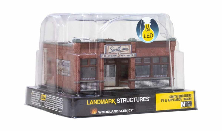 Woodland Scenics BR4959 Built and Ready N Scale Smith Brothers TV &amp; Appliance image 5