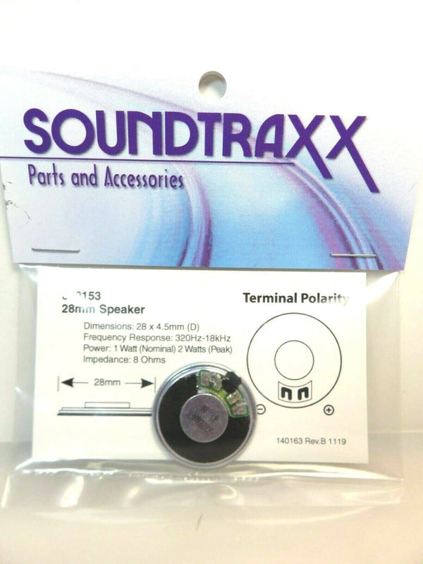 SoundTraxx 810153 Speaker, Round, 28mm, 8-Ohm, 1 Watt image 0