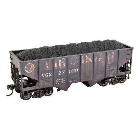Micro Trains Accurail 2500-002 HO Scale Virginian 33' Open Hopper Kit Weathered