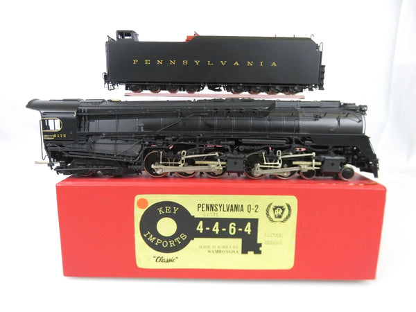 Key Imports Brass HO Scale PRR Pennsylvania 4-4-6-4 Q-2 Duplex Steam Locomotive