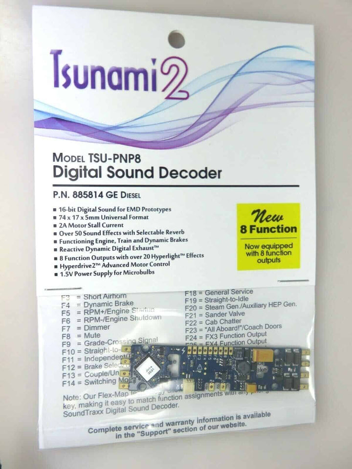SoundTraxx 885814 TSU-PNP8 Tsunami 2 Digital Sound Decoder GE Diesel Locomotive image 4
