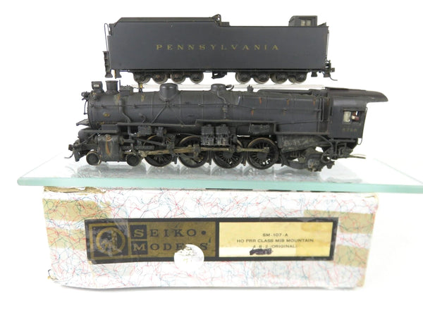 Seiko Gem Models Brass HO Scale PRR Pennsylvania 4-8-2 M1B Steam Locomotive Vtg