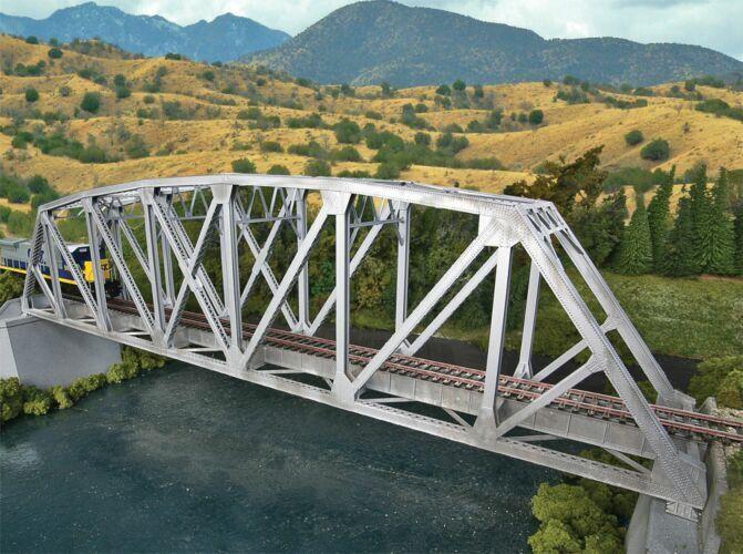 Walthers #933-4521 HO Scale Arched Pratt Truss Railroad Bridge Single Track Kit image 1