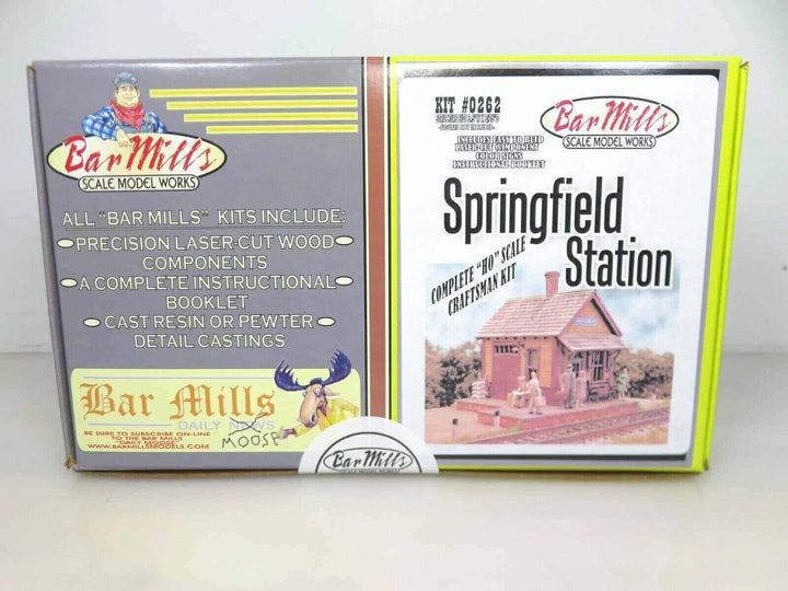 Bar Mills Scale Model Works #262 Springfield Station Kit V1 NIB image 1