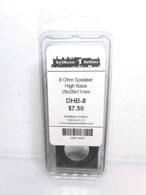 Railmaster Hobbies DHB-8 28x28x11mm High Bass Speaker 8 Ohm image 0