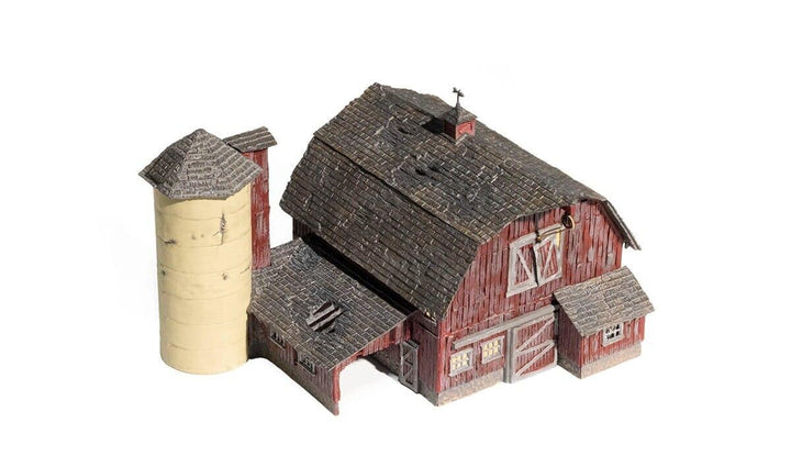 Woodland Scenics BR4932 Built and Ready N Scale Old Weathered Barn Building NIB image 6