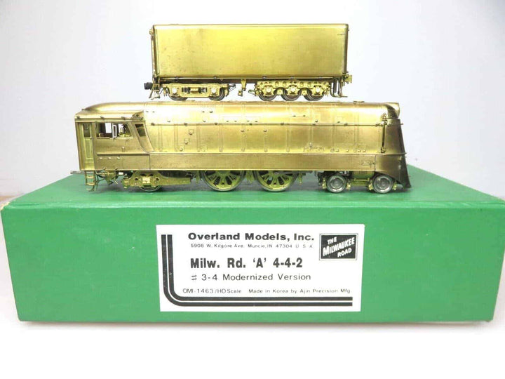 Overland Models OMI-1463 Brass HO Scale Milwaukee Road Class A 4-4-2 Locomotive image 0
