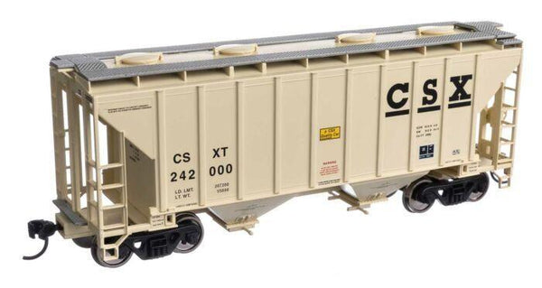 Walthers 910-7978 HO Scale CSX 37' 2980 cu ft. 2-Bay Covered Hopper #242000 image 0