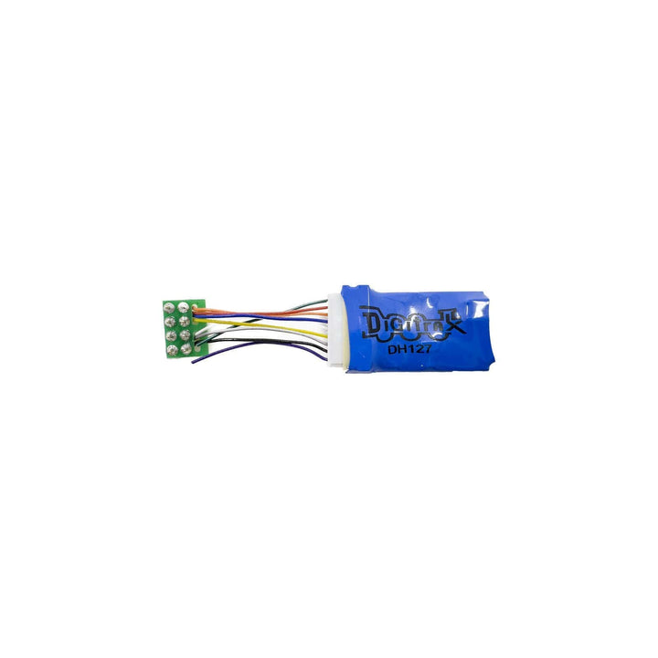 Digitrax HO DH127PS Decoder Economy Wired Mobile With Short 8 pin Harness image 1