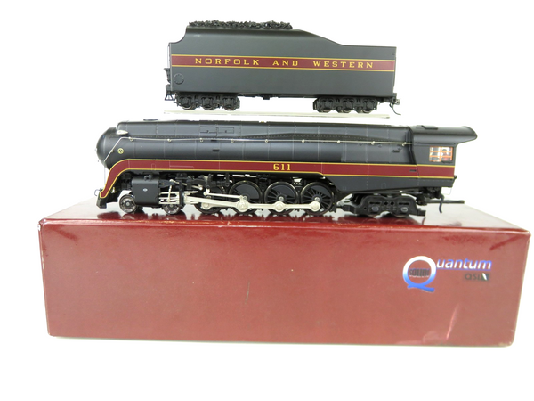 MTH 80-3146-1 HO Scale N&W 4-8-4 Class J Steam Locomotive #611 DCC/ Sound/Smoke