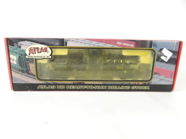 Atlas 1566-1 HO Scale 17,360 Gallon Tank Car GATX Conspiuity Stripes #58964 NOS
