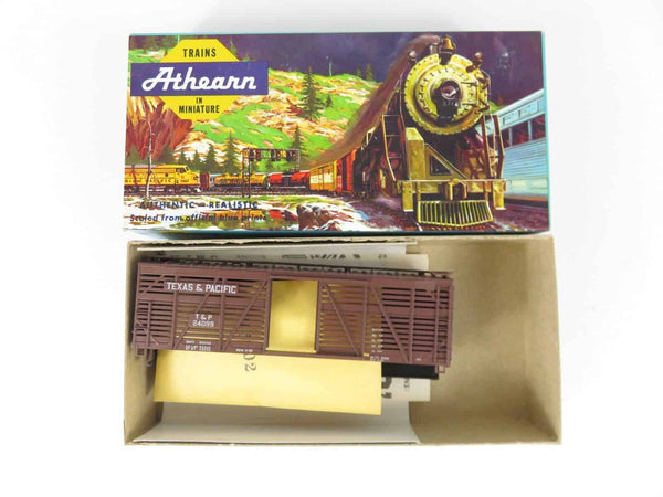 Athearn Blue Box #1773 40' Stock Car Texas &amp; Pacific Unassembled Kit NOS 24099 image 0