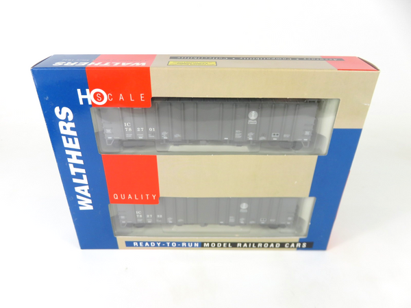 Walthers 932-23697 HO Scale Illinois Central 50' Airslide Covered Hoppers 2-Pack