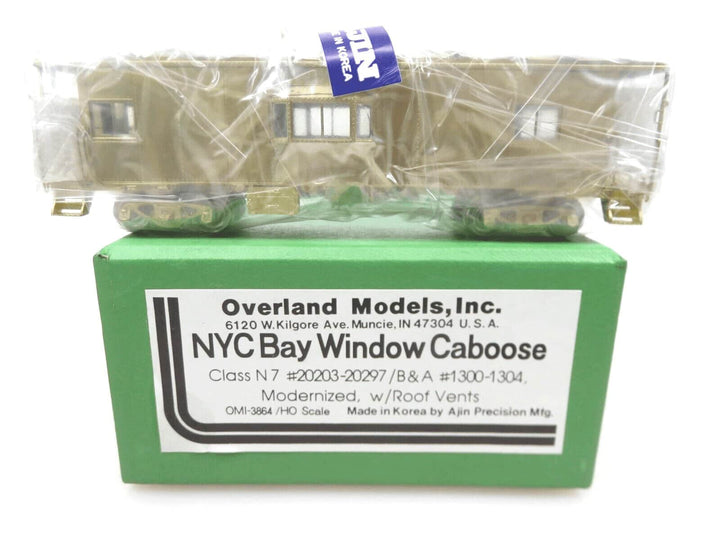 Overland Models Brass OMI-3864 HO Scale New York Central Bay Window Caboose NOS image 1