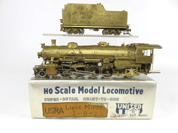 United Pacific Fast Mail Brass HO Scale 2-8-2 USRA Light Mikado Steam Locomotive image 1