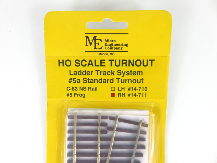 Micro Ladder Micro Engineering HO 14-711 Code 83 Ladder Track System Turnout #5a Ri ...
